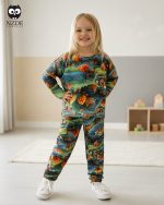 بلوز شلوار مخمل نانو 5 بعدی خونه جنگلی family