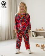 بلوز شلوار مخمل نانو 5 بعدی Home family