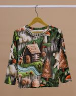 بلوز شلوار مخمل نانو 5 بعدی جنگل family - Image 9