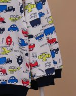 بلوز شلوار تمام چاپ Colored cars - Image 5