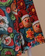 بلوز شلوار مخمل نانو 5 بعدی کریسمس family - Image 6