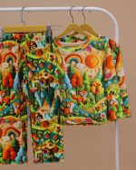 بلوز شلوار مخمل نانو 5 بعدی روباه family - Image 6