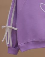 کراپ شلوار آستین رگلان قلب - Image 8