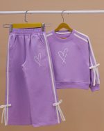 کراپ شلوار آستین رگلان قلب - Image 10