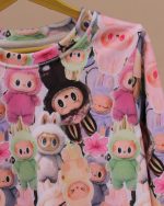 بلوز شلوار مخمل نانو 5 بعدی عروسک لبوبو family - Image 8