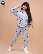 بلوز شلوار دخترانه تمام چاپ گل