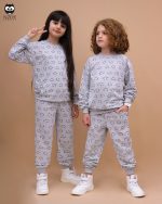 بلوز شلوار تمام چاپ لبخند