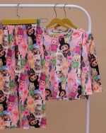 بلوز شلوار مخمل نانو 5 بعدی عروسک لبوبو family - Image 7