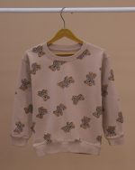 بلوز شلوار تمام چاپ خرس لباس راه راه - Image 13