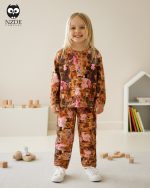 بلوز شلوار مخمل نانو 5 بعدی خرسک family