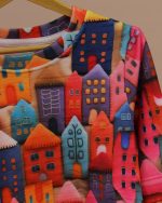 بلوز شلوار مخمل نانو 5 بعدی Home family - Image 7