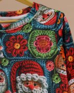 بلوز شلوار مخمل نانو 5 بعدی کریسمس family - Image 9