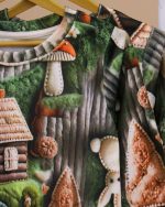 بلوز شلوار مخمل نانو 5 بعدی جنگل family - Image 4