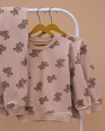 بلوز شلوار تمام چاپ خرس لباس راه راه - Image 9