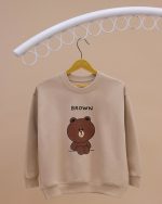 بلوز بگ استایل brown - Image 12