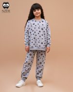 بلوز شلوار تمام چاپ گل داوودی