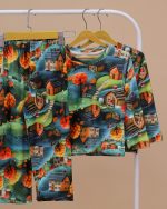 بلوز شلوار مخمل نانو 5 بعدی خونه جنگلی family - Image 6