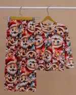 بلوز شلوار مخمل نانو 5 بعدی بابانوئل  family - Image 11