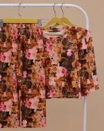 بلوز شلوار مخمل نانو 5 بعدی خرسک family - Image 6