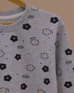 بلوز شلوار دخترانه تمام چاپ گل - Image 8