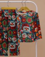 بلوز شلوار مخمل نانو 5 بعدی کریسمس family - Image 7