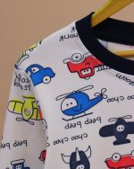 بلوز شلوار تمام چاپ Colored cars - Image 9