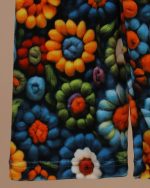 بلوز شلوار مخمل نانو 5 بعدی گل گلی family - Image 11