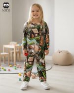 بلوز شلوار مخمل نانو 5 بعدی جنگل family