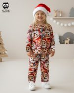 بلوز شلوار مخمل نانو 5 بعدی بابانوئل  family