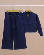 سویشرت کراپ و شلوار ست مادر دختری - Image 12