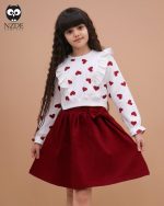 کراپ دامن دخترانه قلب