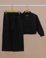 سویشرت کراپ و شلوار ست مادر دختری - Image 9