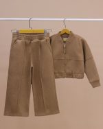 سویشرت کراپ و شلوار ست مادر دختری - Image 17