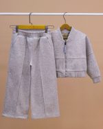 سویشرت کراپ و شلوار ست مادر دختری - Image 10