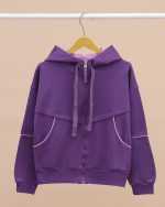 سویشرت کراپ و شلوار بگ Girls - Image 18