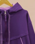 سویشرت کراپ و شلوار بگ Girls - Image 16