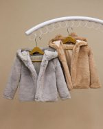 کت خز کلاه دار - Image 12