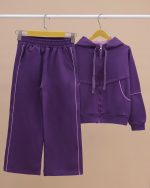 سویشرت کراپ و شلوار بگ Girls - Image 11