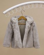 کت خز کلاه دار - Image 3