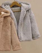 کت خز کلاه دار - Image 14