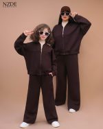 ست مادر دختری سویشرت شلوار اویشو