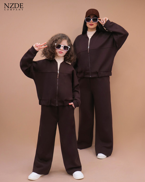 ست مادر دختری سویشرت شلوار اویشو - Image 1