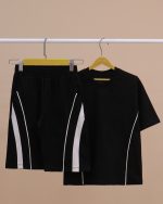 تیشرت شلوارک بگ استایل مغزی دوزی - Image 5