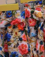 شلوار ست مادر دختری گل بافتی - تصویر 4