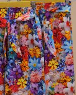شلوار ست مادر دختری سه بعدی شکوفه های بهاری - تصویر 5