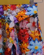 شلوار ست مادر دختری سه بعدی شکوفه های بهاری - تصویر 8