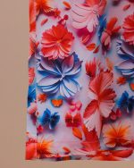 شلوار ست مادر دختری سه بعدی گل و پروانه - تصویر 10